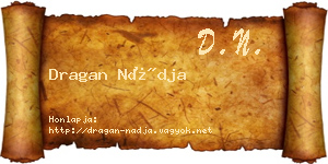 Dragan Nádja névjegykártya